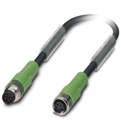 Phoenix Contact Straight Male M8 to Female M8 Sensor Actuator Cable, 600mm [1404480]; 256-1744