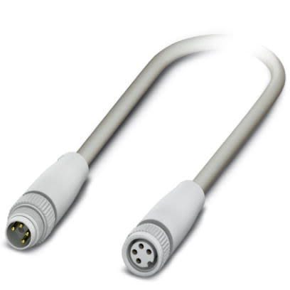 Phoenix Contact Straight Male M8 to Female M8 Sensor Actuator Cable, 600mm [1406859]; 256-1753