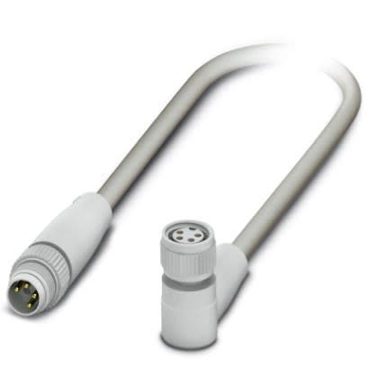 Phoenix Contact Straight Male M8 to Female M8 Sensor Actuator Cable, 300mm [1406866]; 256-1754