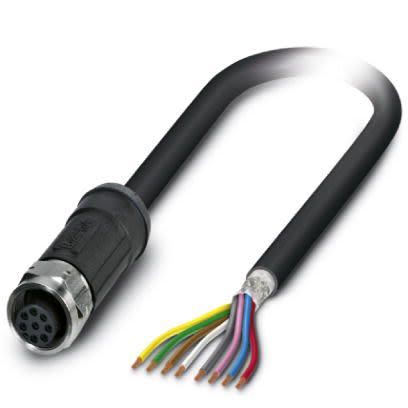 Phoenix Contact Straight Female M12 to Unterminated Sensor Actuator Cable, 2m [1407282]; 256-1757