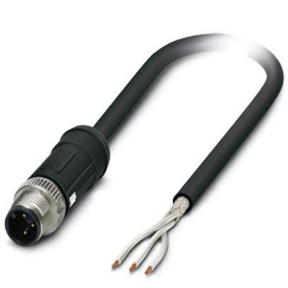 Phoenix Contact Straight Male M12 to Sensor Actuator Cable, 2m [1407296]; 256-1758