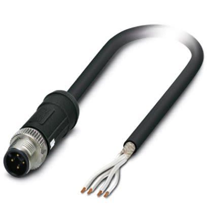 Phoenix Contact Straight Male M12 to Unterminated Sensor Actuator Cable, 5m [1407312]; 256-1769