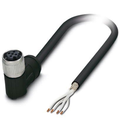 Phoenix Contact Right Angle Female M12 to Sensor Actuator Cable, 10m [1407322]; 256-1774
