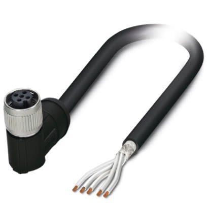 Phoenix Contact Right Angle Female M12 to Unterminated Sensor Actuator Cable, 5m [1407335]; 256-1779