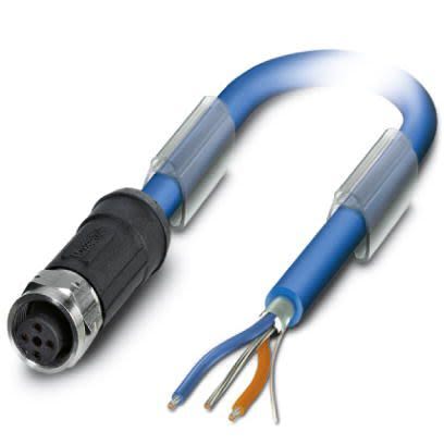Phoenix Contact Straight Female M12 to Unterminated Bus Cable, 5m [1419083]; 256-1817