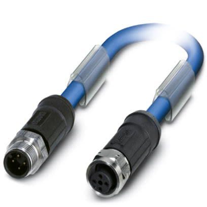 Phoenix Contact Straight Male M12 to Straight Female M12 Bus Cable, 20m [1419109]; 256-1842