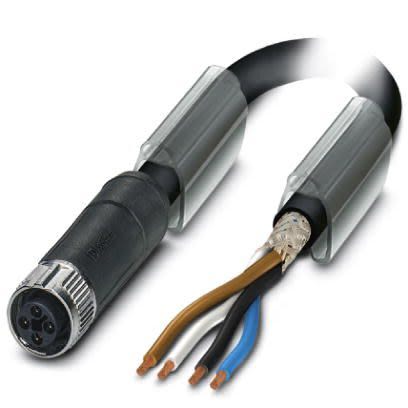 Phoenix Contact Straight Female M12 to Sensor Actuator Cable, 10m [1424115]; 256-1870