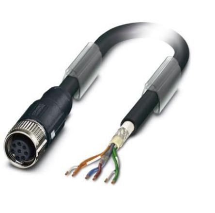 Phoenix Contact Straight Female M12 to Bus Cable, 15m [1428607]; 256-1879