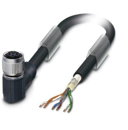 Phoenix Contact Right Angle Female M12 to Bus Cable, 10m [1428636]; 256-1882