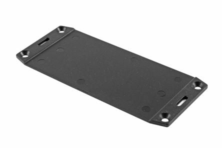 Hammond ABS Plastic Flange, 2.43in W, 145.034mm L for Use with 1591C Enclosure [1591FCBK]; 256-3383