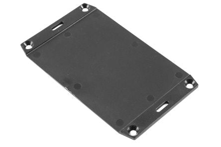 Hammond ABS Plastic, 3.2in W, 109.22mm L for Use with 1591S Enclosure [1591FSBK]; 256-3405