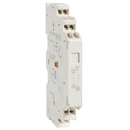 Schneider Electric Auxiliary Contact Block, 2 Contact, 2NO, Front Mount, TeSys GVAN [GVAN203]; 256-4185