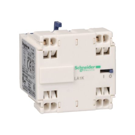 Schneider Electric Auxiliary Contact Block, 2 Contact, 2NC, Front Mount, TeSys LA1 [LA1KN023]; 256-4198