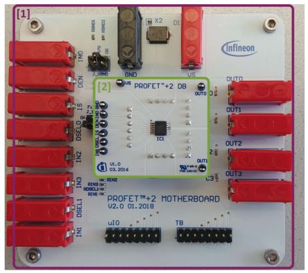 Infineon PROFET ONE4ALL MB V1 Power Management for PROFET +2 12V and PROFET Load Guard 12V for ADAS &amp; AD Modules, [PROFETONE4ALLMBV1TOBO1]; 256-4715