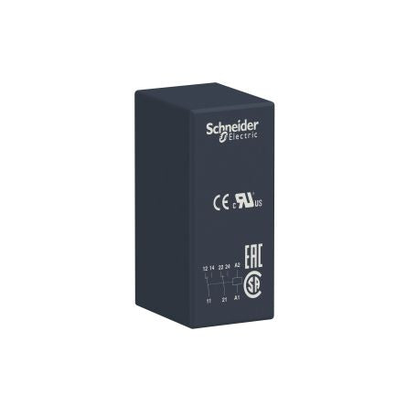 Schneider Electric Harmony Relay RSB Series Interface Relay, Plug In, DPDT, 8A Load [RSB2A080U7]; 256-4751