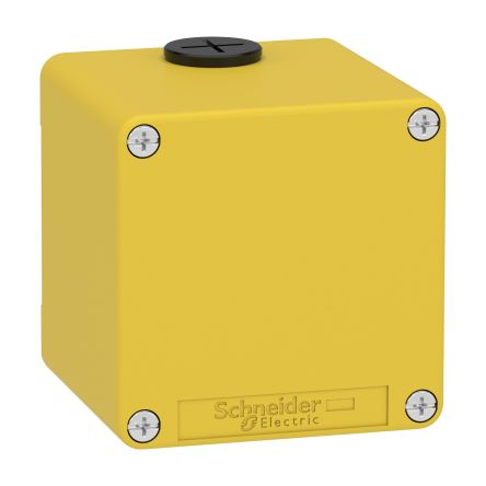 Schneider Electric Yellow Die Cast Zinc XAPK Empty Control Station - Without Cutout Hole [XAPK14]; 256-4831