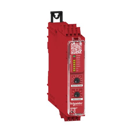 Schneider Electric XPSBAT Series Safety Module, 2 Safety Inputs, 3 Safety Outputs, 4 → 24 V [XPSBAT12A1AC]; 256-4857