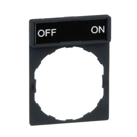 Schneider Electric Legend Holder for Use with XB4/XB5 Series, Off - On [ZBY2367]; 256-4902