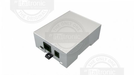 Italtronic Solid Top Enclosure Type, ABS, Polycarbonate DIN Rail Enclosure Kit [33.0414000.BGB]; 256-4980