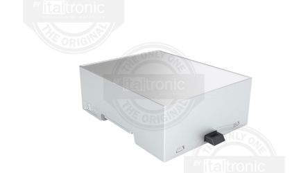Italtronic Solid Top Enclosure Type, ABS, Polycarbonate DIN Rail Enclosure Kit [33.0414000.UNO]; 256-4986