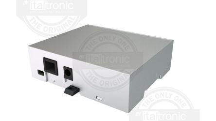 Italtronic Solid Top Enclosure Type, ABS, Polycarbonate DIN Rail Enclosure Kit [33.0614000.BGB]; 256-4990