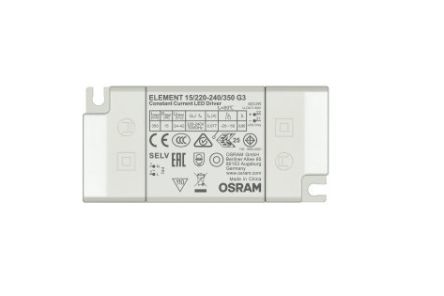 Osram LED Driver, 24 → 42V Output, 14.7W Output, 150 → 1050mA Output, Constant Current [ELEMENT-15/220-240/350-G3]; 256-5085