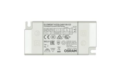 Osram LED Driver, 24 → 42V Output, 6.3W Output, 150 → 1050mA Output, Constant Current [ELEMENT-6/220-240/150]; 256-5089