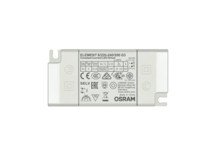 Osram LED Driver, 24 → 42V Output, 8.4W Output, 150 → 1050mA Output, Constant Current [ELEMENT-8/220-240/200-G3]; 256-5090