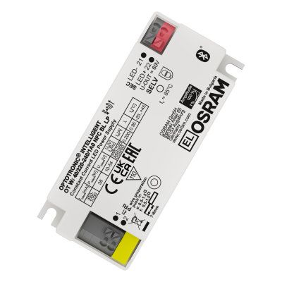 Osram LED Driver, 10 → 54V Output, 38W Output, 350 → 1050mA Output, Constant Current Dimmable [OT-WI-40/220-240/1A0-NFC-BL-LP]; 256-5108
