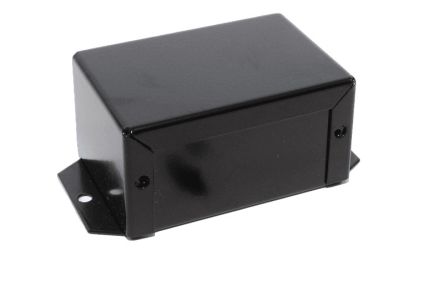 Hammond Aluminium Enclosure, 152 x 127 x 102mm [1411FBPBK]; 256-5475