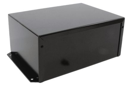 Hammond Aluminium Enclosure, 203 x 152 x 89mm [1411FBRBK]; 256-5479