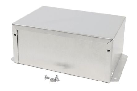 Hammond Aluminium Enclosure, 203 x 102 x 76mm [1411FBSU]; 256-5482