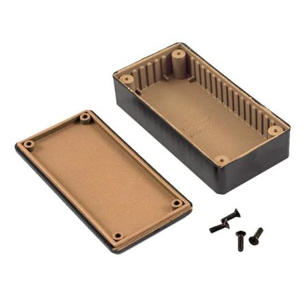 Hammond Plastic General Purpose Enclosure, 2.2 x 2.2 x 1.1in [1594RABK]; 256-5532