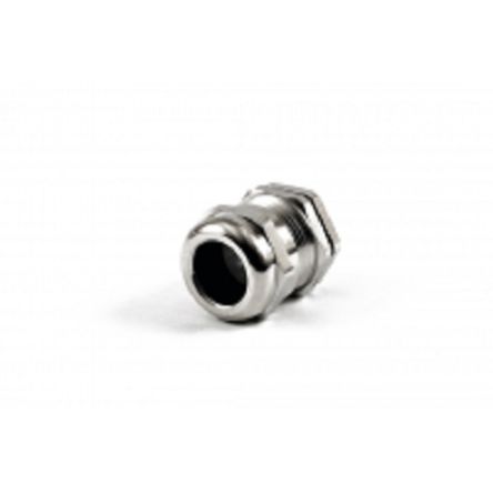 Hammond 1427BCG Series Grey Nickel Plated Brass Cable Gland, M20 Thread, 10mm min., 14mm max., IP68 [1427BCGM20L]; 256-5545