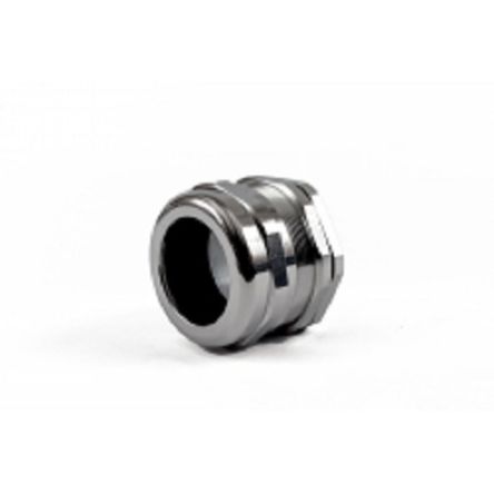 Hammond 1427BCG Series Grey Nickel Plated Brass Cable Gland, M50 Thread, 32mm min., 38mm max., IP68 [1427BCGM50]; 256-5549