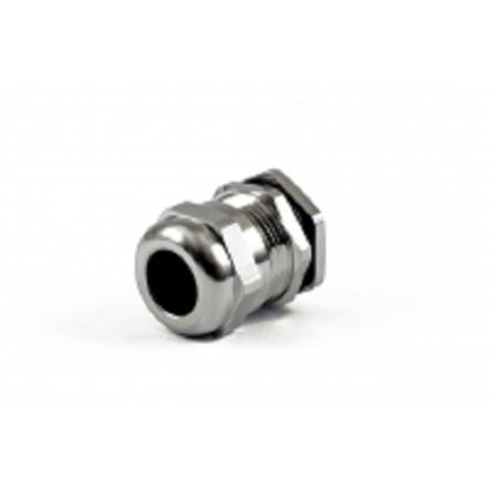 Hammond 1427BCG Series Grey Nickel Plated Brass Cable Gland, PG13 Thread, 6mm min., 12mm max., IP68 [1427BCGPG13]; 256-5552