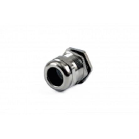 Hammond 1427BCG Series Grey Nickel Plated Brass Cable Gland, PG16 Thread, 10mm min., 14mm max., IP68 [1427BCGPG16]; 256-5553