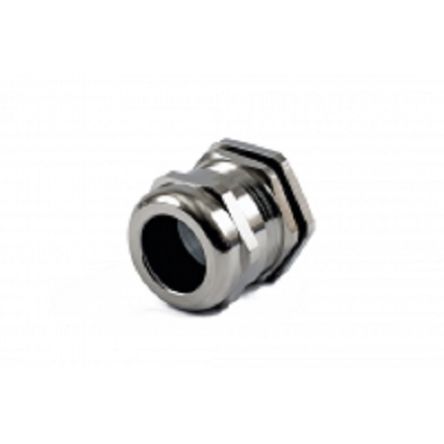 Hammond 1427BCG Series Grey Nickel Plated Brass Cable Gland, PG21 Thread, 13mm min., 18mm max., IP68 [1427BCGPG21]; 256-5554