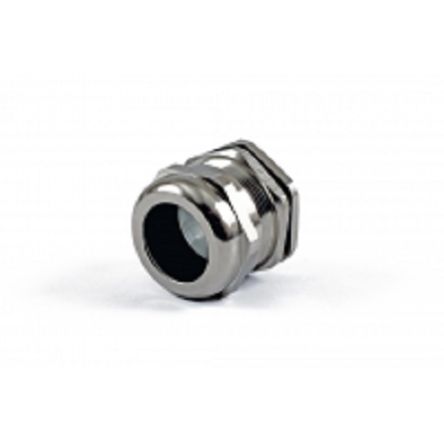 Hammond 1427BCG Series Grey Nickel Plated Brass Cable Gland, PG29 Thread, 18mm min., 25mm max., IP68 [1427BCGPG29]; 256-5555