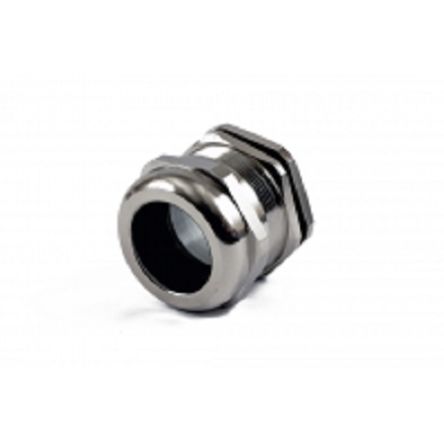 Hammond 1427BCG Series Grey Nickel Plated Brass Cable Gland, PG36 Thread, 22mm min., 32mm max., IP68 [1427BCGPG36]; 256-5556