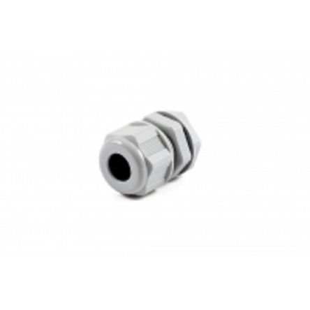 Hammond 1427NCG Series Grey Nylon Cable Gland, M16 Thread, 5mm min., 10mm max., IP68 [1427NCGM16LG]; 256-5611
