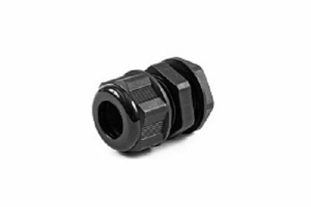Hammond 1427NCG Series Black Nylon Cable Gland, M20 Thread, 10mm min., 14mm max., IP68 [1427NCGM20LB]; 256-5614