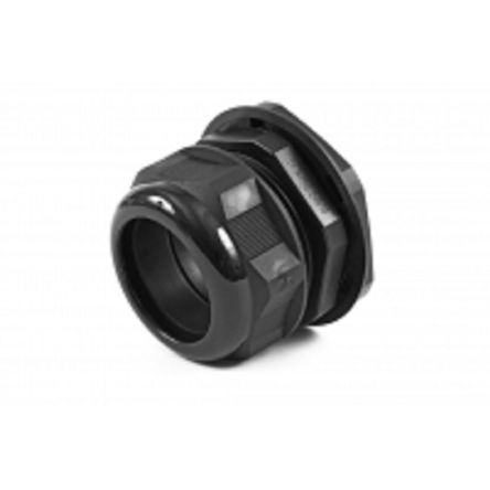 Hammond 1427NCG Series Black Nylon Cable Gland, M63 Thread, 37mm min., 44mm max., IP68 [1427NCGM63B]; 256-5624