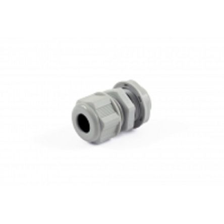 Hammond 1427NCG Series Grey Nylon Cable Gland, PG11 Thread, 5mm min., 10mm max., IP68 [1427NCGPG11LG]; 256-5629