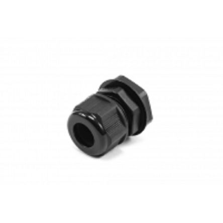 Hammond 1427NCG Series Black Nylon Cable Gland, PG13.5 Thread, 6mm min., 12mm max., IP68 [1427NCGPG13B]; 256-5630