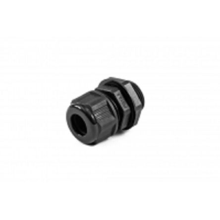 Hammond 1427NCG Series Black Nylon Cable Gland, PG13.5 Thread, 6mm min., 12mm max., IP68 [1427NCGPG13LB]; 256-5632