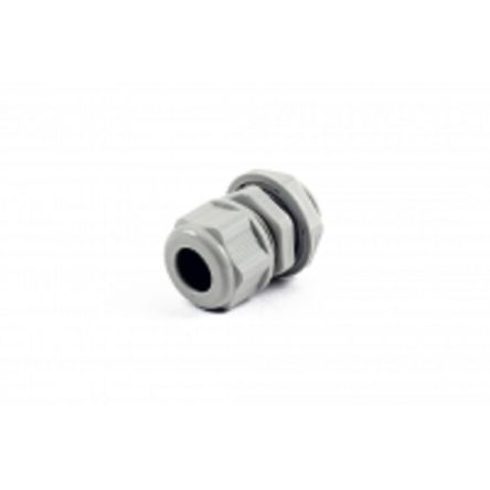 Hammond 1427NCG Series Grey Nylon Cable Gland, PG13.5 Thread, 6mm min., 12mm max., IP68 [1427NCGPG13LG]; 256-5633
