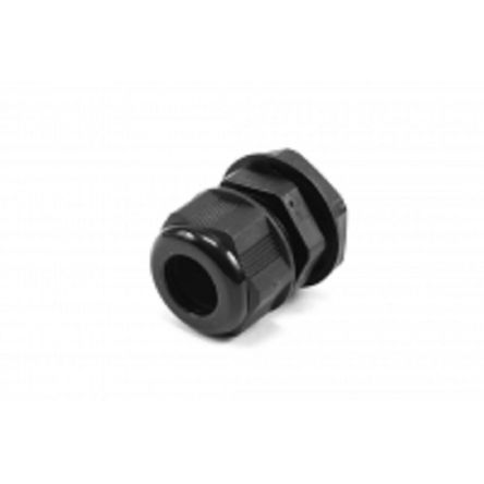 Hammond 1427NCG Series Black Nylon Cable Gland, PG16 Thread, 10mm min., 14mm max., IP68 [1427NCGPG16B]; 256-5634