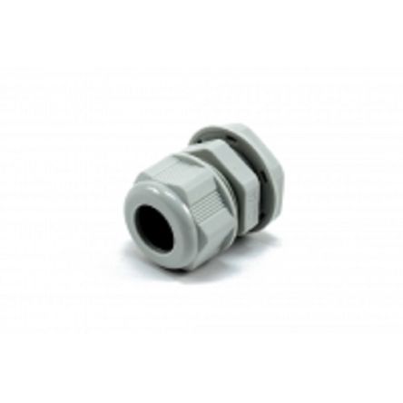 Hammond 1427NCG Series Grey Nylon Cable Gland, PG16 Thread, 10mm min., 14mm max., IP68 [1427NCGPG16G]; 256-5635