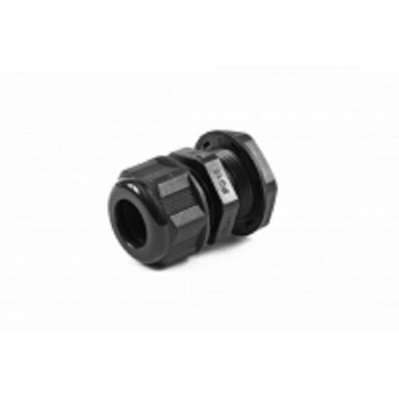 Hammond 1427NCG Series Black Nylon Cable Gland, PG16 Thread, 10mm min., 14mm max., IP68 [1427NCGPG16LB]; 256-5636